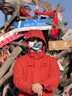 璞韵（PUYUN）骑行防护墨镜男款登山户外运动防风沙自行车山地车护目太阳眼镜女 黑框水银片 实拍图
