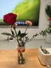 九千谷玻璃花瓶客厅桌面富贵竹水培植物插花瓶容器水波纹透明高20cm2363 实拍图