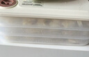 京东京造 饺子盒食品级PP5 可计时手提大容量冰箱保鲜收纳盒 （三层一盖） 实拍图