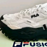 FILA FUSION斐乐潮牌女鞋硬糖厚底老爹鞋夏季新款时尚百搭运动休闲鞋 雪白-SW 38 实拍图