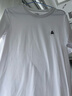 杰克·琼斯（JACK&JONES）25年男装T恤男夏季T恤舒适男士短袖凉感多色上衣纯色水洗不易走形 A06白色 XS 实拍图