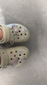卡骆驰crocs经典云朵老爹鞋洞洞鞋时尚百搭女鞋拖鞋一脚蹬|206750 骨白色-2Y2(含智必星) 36 /37(230mm) 实拍图
