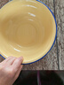 辉成绘通加厚搪瓷盆卷边盆怀旧老式饭盆汤盆绿饭碗搪瓷汤盆搪瓷卷边碗 22cm黄色卷边碗 实拍图