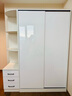 森普顿  衣柜卧室现代简约木质平开门大衣柜北欧板式柜子家用收纳衣橱 白色（升级实木板） 单转角柜 实拍图
