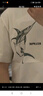 马登工装错视风白色印花T恤男美式重磅纯棉宽松短袖衣服男装夏季 汝窑白 【今日下单顺丰包邮】 2XL 实拍图
