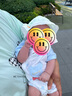 汤尼倍儿婴儿帽子夏款薄款新生儿太阳帽防晒纯棉可调节男女宝宝渔夫遮阳帽 胡萝卜（夏季款） 0-3个月(帽围42cm) 实拍图
