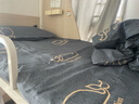 半夏微凉学生宿舍床上六件套被子褥子全套一整套单人被褥套装被芯床垫枕头 深海鲸鱼【被褥全套 拎包入住】 0.9m床六件套 床单款 【被芯3斤】 实拍图