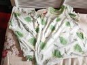 红豆儿童睡衣纯棉夏季薄空调服男女童短袖套装中大童家居服3339绿150 实拍图
