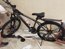 凤凰铝合金山地自行车成年人男士女士油刹可锁双减震山地车自行车学生 肖光灰/全轴承/十刀轮 26英寸（适合身高160-180） 24速凤凰定位变速【碳钢车架】 实拍图