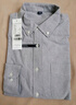 凡客诚品（VANCL）长袖衬衫男全棉领尖扣牛津纺商务休闲经典舒适衬衫 灰细条 L 实拍图