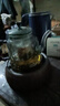 全度（Quandu） 蒸煮一体茶壶玻璃煮茶器套装电陶炉蒸茶壶耐热墨色玻璃功夫茶具 晒单实拍图