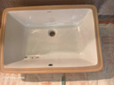 箭牌方形台下盆洗脸盆洗手盆家用陶瓷盆单盆卫生间嵌入式面盆阳台台盆 24寸平底方盆62*42cm配银色抽拉套餐 实拍图