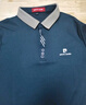 皮尔卡丹（pierre cardin）冰丝短袖T恤男夏季薄款商务polo打底衫男士高端透气男装 哈青 L 实拍图