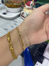 明牌珠宝生日礼物黄金手镯女款足金素圈光版叠戴金镯子AFI0030工费500 恋舞 5.8直径 约8.67克 实拍图