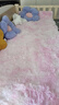 Y U-LIVE北欧风长绒卧室地毯网红少女床边地毯加厚升级防滑可定制客厅地毯 水粉色【升级加厚加密】 80cm*200cm 实拍图