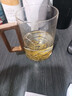 实木把绿茶杯高硼硅玻璃公道杯男士办公茶杯家用泡茶杯喝水杯子 透明色玻璃杯 500ml 1只 实拍图