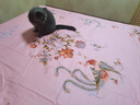 民光床单单件纯棉印花老款上海丝光全棉被单怀旧国民老式床单 凤穿牡丹 桔色 245cm*245cm （适合1.8米床） 实拍图
