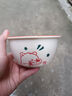 奶油风餐具碗碟套装家用碗盘组合好看高颜值汤碗面碗沙拉碗勺陶瓷 灰格小熊4.5英寸碗2个 实拍图