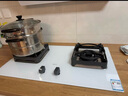 名气（MQ）天然气燃气灶国家补贴20%家用嵌入式5.2KW大火力双头猛火灶具煤气灶双灶底盘可调月光白JZT-A6830B 实拍图