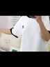 骆驼（CAMEL）迪丽热巴同款纯柔棉T神宽松男女短袖t恤 C36BAXLN090 墨蓝 L 实拍图