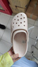 卡骆驰crocs经典云朵老爹鞋洞洞鞋时尚百搭女鞋拖鞋一脚蹬|206750 石英粉-6UR(含智必星) 38 (240mm) 实拍图