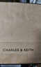 CHARLES&KEITH三角扣新月包腋下包单肩包包女包女友生日礼物CK2-50271205 Noir黑色 S 实拍图