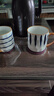川岛屋青禾日式马克杯陶瓷杯家用办公室喝水杯子牛奶杯早餐杯咖啡杯 蓝线马克杯350ml 实拍图