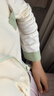 猫人【防螨抗菌纯棉】女士睡衣女带胸垫小清新翻领开衫家居服杏色L 实拍图