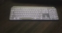 罗技（Logitech）MX Keys S 无线蓝牙键盘 大师系列  高端商务办公键盘 超薄带数字小键盘 智能背光 预设指令升级 【MX Keys S 白色】送桌垫+收纳盒 实拍图