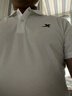 特步运动t恤短袖男夏装新款跑步速干衣薄款训练服半袖简约上衣polo衫 【商务polo衫】珍珠白0118 2XL 185 实拍图