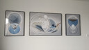 Sixpoetry 客厅装饰画现代简约沙发背景墙壁画轻奢三联晶瓷画大气高档挂画 富羽纳祥（铝合金外框） 镶钻画左右50*70+中间100*70亮面 实拍图