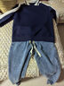 顶峰保罗（Dingfengbaoluo）牛仔裤男春秋季复古直筒宽松阔腿美式休闲长裤子DFS808中蓝S 实拍图