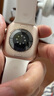 Apple/苹果 Watch Series 10 智能手表GPS款46毫米玫瑰金色铝金属表壳淡桃粉色运动型表带S/M MX293CH/B 实拍图