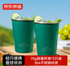 京东京造 马克杯 咖啡不锈钢对杯情侣家用户外水杯子套装鹦鹉绿 350ml*2 实拍图
