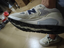 新百伦574男鞋跑步鞋休闲运动鞋女鞋子轻便舒适软底秋冬季百搭跑步鞋男 米白n580 升级版 42 脚宽脚胖多拍一码 实拍图