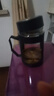 玻璃水杯商务杯大容量男女生带盖泡茶饮水礼品杯家用把手杯 黑色 500ml 1只 实拍图