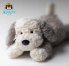 Jellycat唐布利牧羊犬动物毛绒玩偶安抚玩具狗公仔送礼娃娃生日礼物摆件 浅灰色 Medium 实拍图