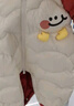 巴拉巴拉童装婴儿连体羽绒服连体衣宝宝衣服冬装哈衣爬服萌趣男童女童 铁锈红61003 66cm 实拍图