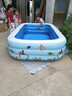 倍护婴 儿童游泳池长方形加厚超大充气婴儿游泳桶家用宝宝洗澡盆戏水池 加厚三环2.6米【260*175*60CM】 实拍图