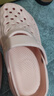 男士外穿EVA拖鞋男沙滩鞋居家凉拖女拖鞋软底一字拖洞洞鞋凉拖鞋 粉色 40 -41【尺码偏小】 实拍图