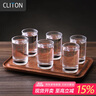 CLITON白酒杯套装带刻度二两杯一口杯子弹杯烈酒杯玻璃杯威士忌杯6只 实拍图