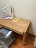 源氏木语儿童书桌可升降实木学习桌北欧写字桌家用【橡木书桌+矮架1.1m】 实拍图
