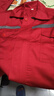 施蒙奇春秋涤棉劳保工作服男女式反光条汽修长袖套装工厂车间工人定做批 涤棉红色反光条（单上衣） L /170(建议115-135斤) 实拍图