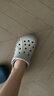 卡骆驰crocs洞洞鞋贝雅男鞋女鞋轻便耐磨一脚蹬拖鞋休闲鞋|10126 卵石色-2V3 39 (240mm) 实拍图