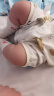 舒贝怡2件装婴儿衣服夏季薄款新生儿连体衣短袖哈衣儿童爬服黄色80CM 实拍图