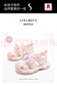 ABC KIDS童鞋女童夏季公主鞋儿童凉鞋软底沙滩鞋中大童3256 粉色 26 实拍图