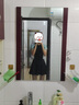 梵迪拉（F.DYRAA）泳衣女泡温泉显瘦游泳馆速干连体泳装可拆卸裙四件套12128黑色L 实拍图