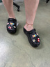 Dickies女士厚底洞洞鞋增高沙滩鞋踩屎感包头EVA凉鞋女外穿 37  黑色  实拍图