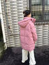 （反季清货）2025冬季新款宽松小个子羽绒服女韩版连帽外套 粉色 M 实拍图