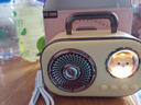梵昇昱无线蓝牙音响 复古卡通可爱高音质便携式收音机音响迷你可插卡U盘蓝牙小音箱送女生闺蜜生日礼物 黄色蓝牙音响【太空酷乐狗】 实拍图